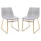 Flash Furniture 2 Pk 18 Inch Light Gray LeatherSoft Dining Chairs ET-ER18345-18-LG-GG - alternate 3
